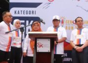 Penjabat Gubernur Lampung Lepas Peserta GENCARKAN Run 2024, Dorong Peningkatan Literasi Keuangan di Lampung